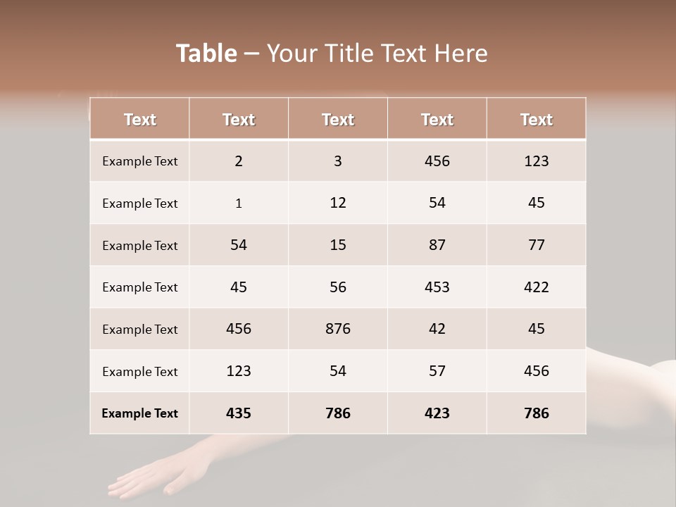 Young Ballet Dancer Posing And Stretching On The Floor PowerPoint Template