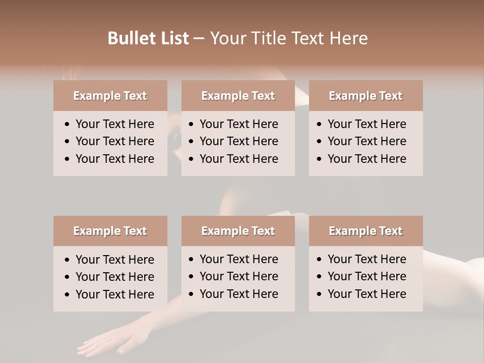 Young Ballet Dancer Posing And Stretching On The Floor PowerPoint Template