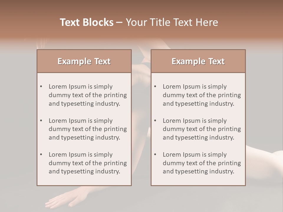 Young Ballet Dancer Posing And Stretching On The Floor PowerPoint Template