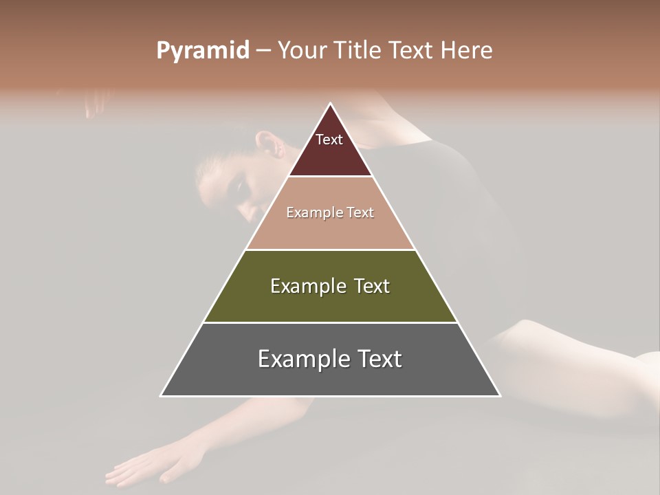 Young Ballet Dancer Posing And Stretching On The Floor PowerPoint Template