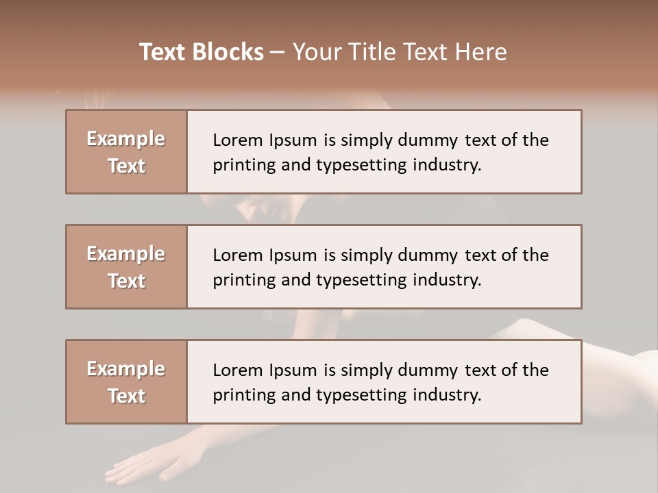 Young Ballet Dancer Posing And Stretching On The Floor PowerPoint Template