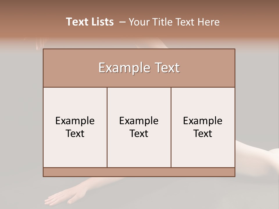 Young Ballet Dancer Posing And Stretching On The Floor PowerPoint Template