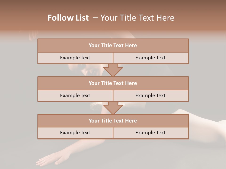 Young Ballet Dancer Posing And Stretching On The Floor PowerPoint Template