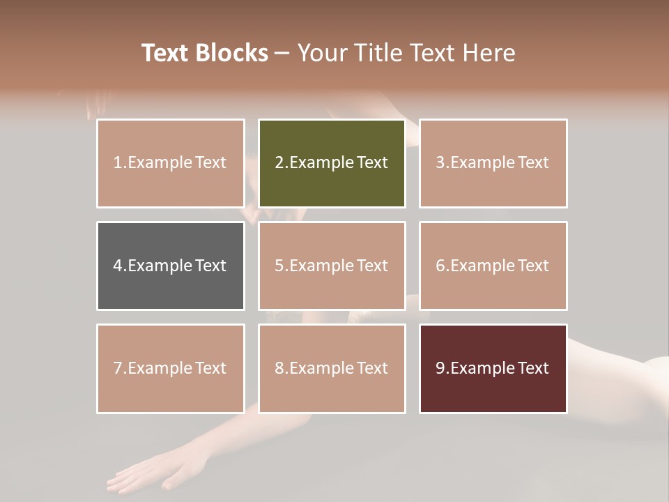 Young Ballet Dancer Posing And Stretching On The Floor PowerPoint Template