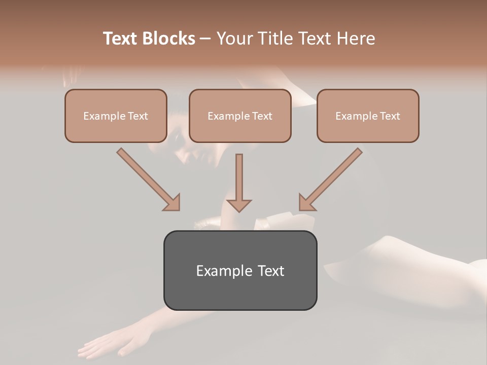 Young Ballet Dancer Posing And Stretching On The Floor PowerPoint Template