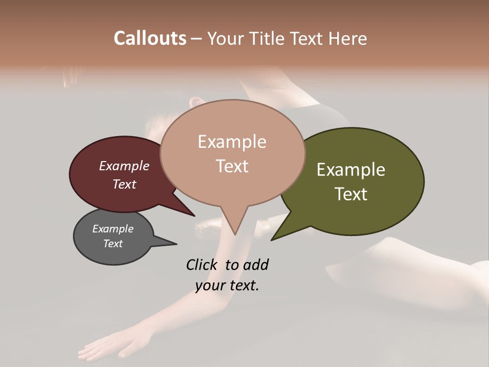 Young Ballet Dancer Posing And Stretching On The Floor PowerPoint Template