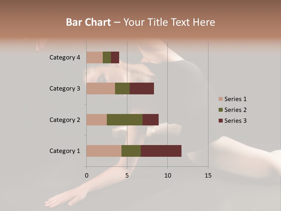 Young Ballet Dancer Posing And Stretching On The Floor PowerPoint Template