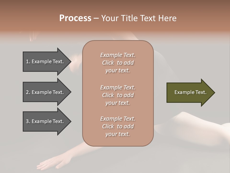 Young Ballet Dancer Posing And Stretching On The Floor PowerPoint Template