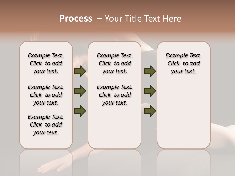 Young Ballet Dancer Posing And Stretching On The Floor PowerPoint Template
