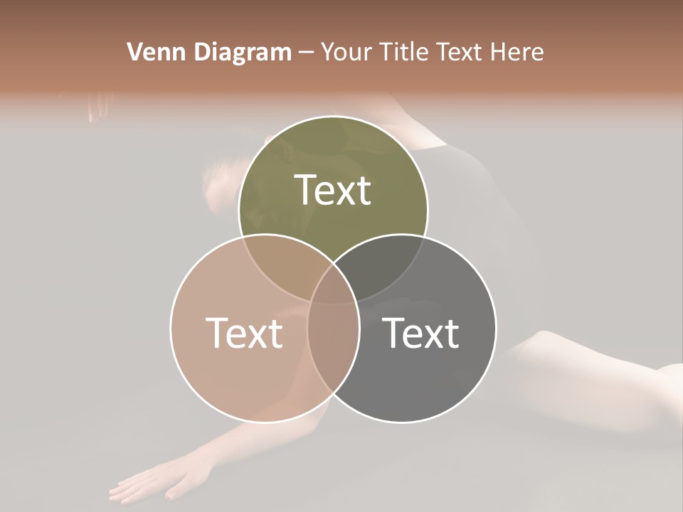 Young Ballet Dancer Posing And Stretching On The Floor PowerPoint Template