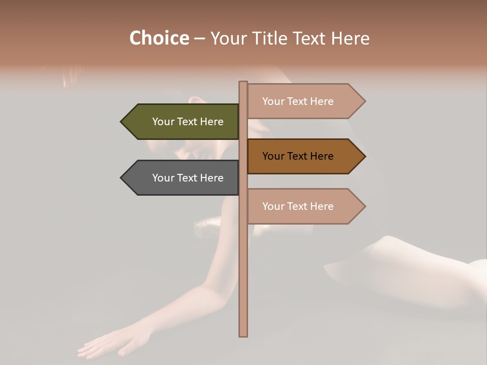 Young Ballet Dancer Posing And Stretching On The Floor PowerPoint Template