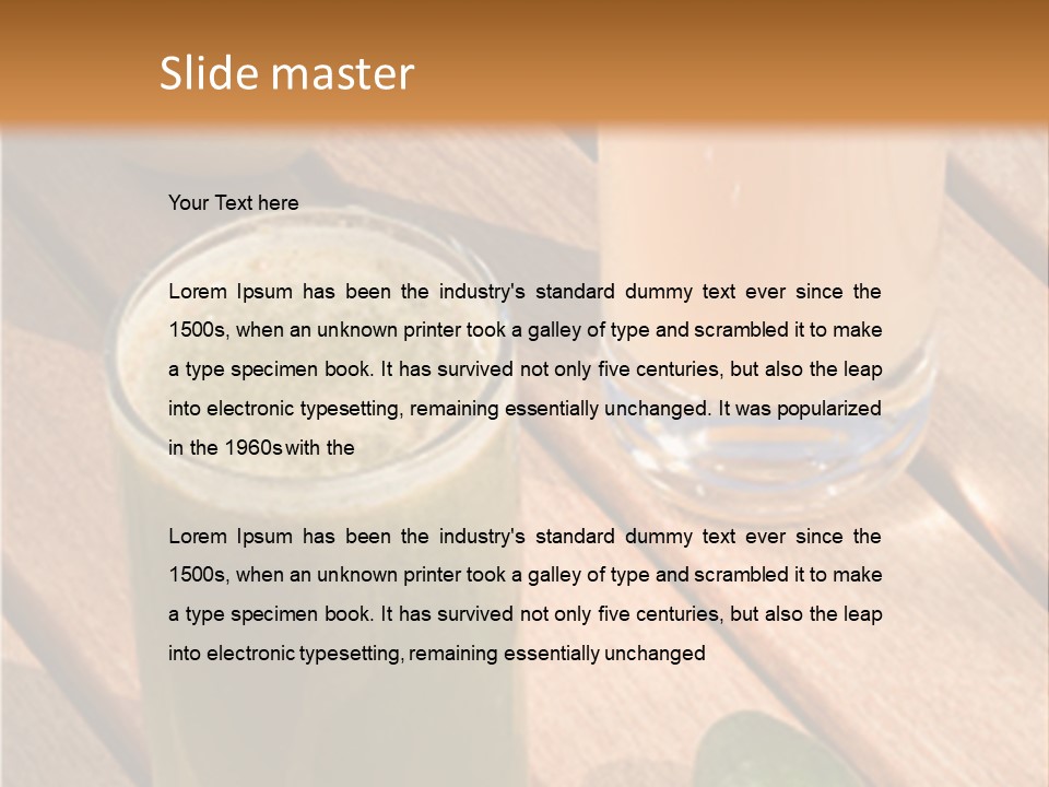 Pear And Cucumber Juice PowerPoint Template