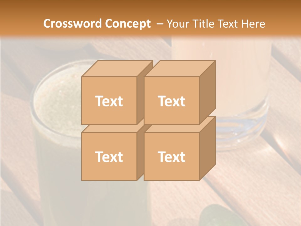 Pear And Cucumber Juice PowerPoint Template
