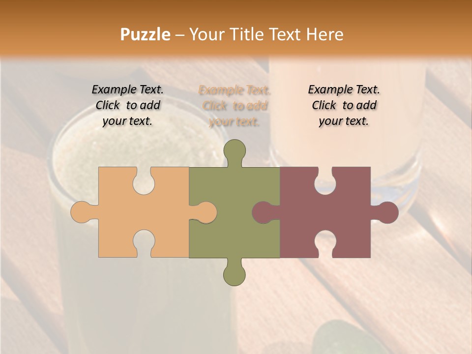 Pear And Cucumber Juice PowerPoint Template