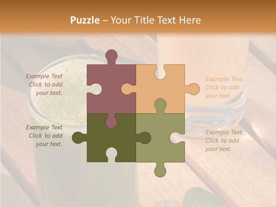 Pear And Cucumber Juice PowerPoint Template