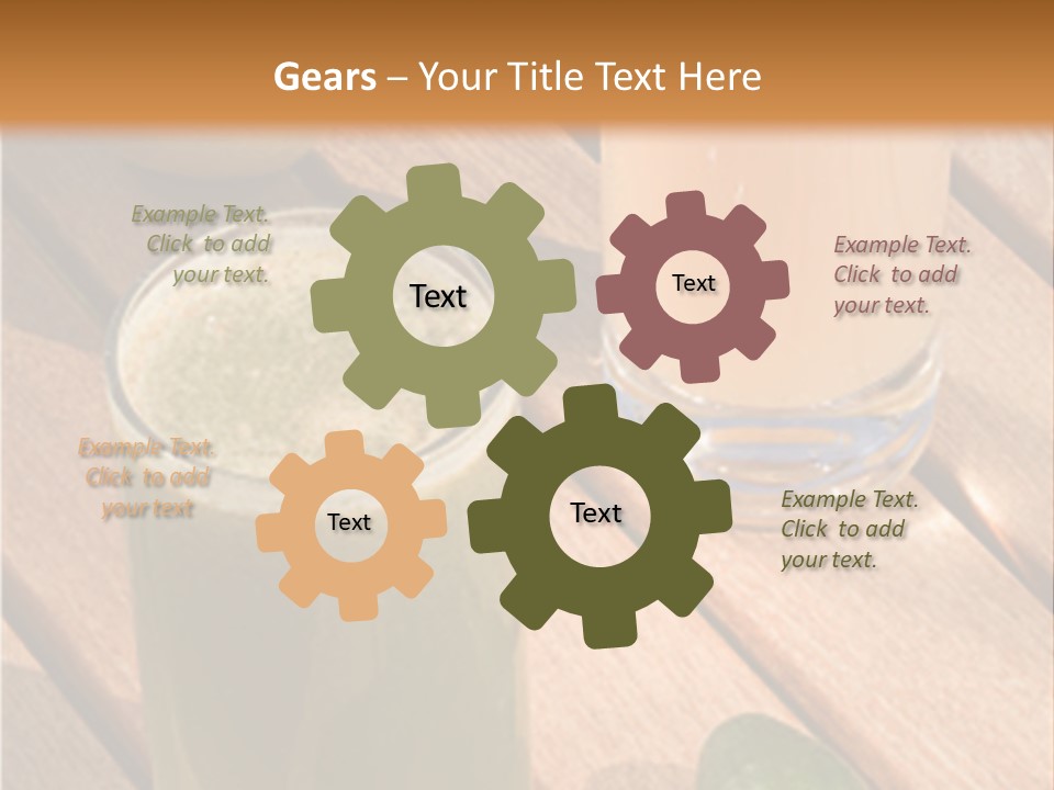 Pear And Cucumber Juice PowerPoint Template