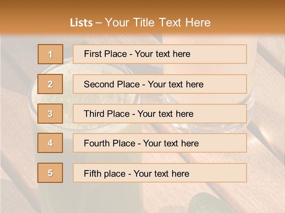 Pear And Cucumber Juice PowerPoint Template