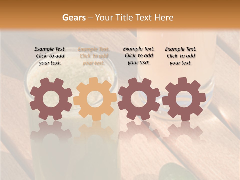 Pear And Cucumber Juice PowerPoint Template