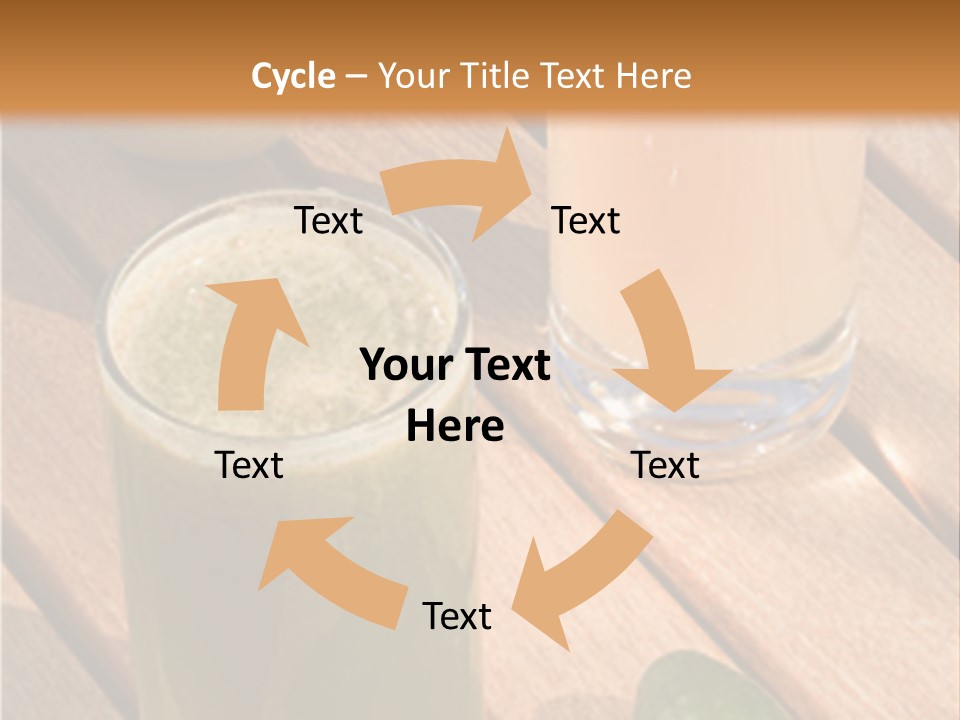 Pear And Cucumber Juice PowerPoint Template