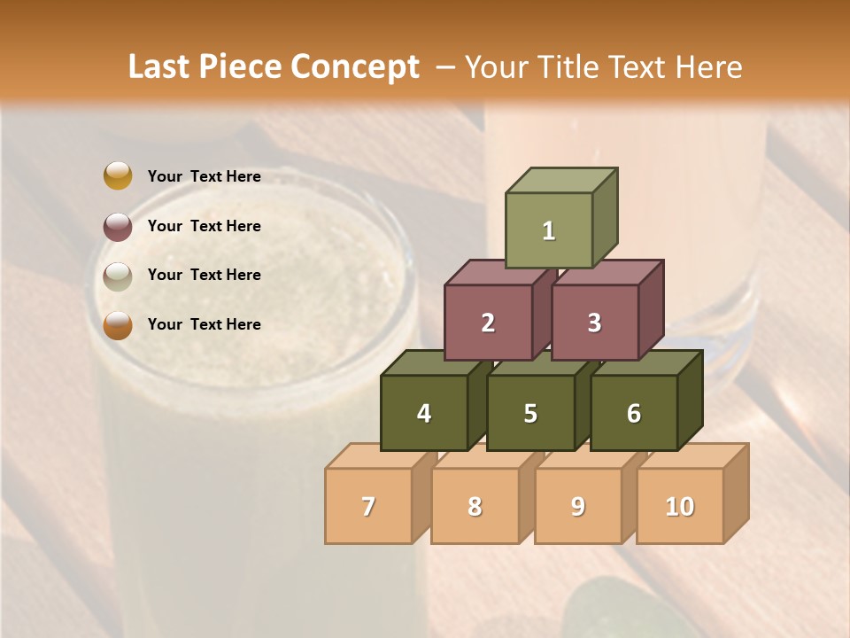 Pear And Cucumber Juice PowerPoint Template