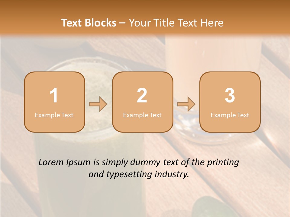 Pear And Cucumber Juice PowerPoint Template