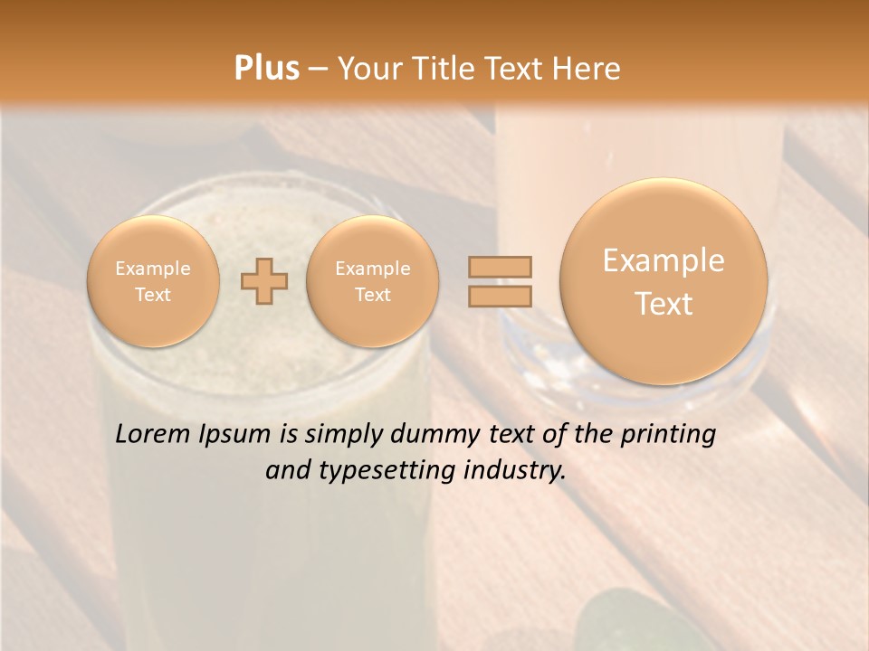 Pear And Cucumber Juice PowerPoint Template