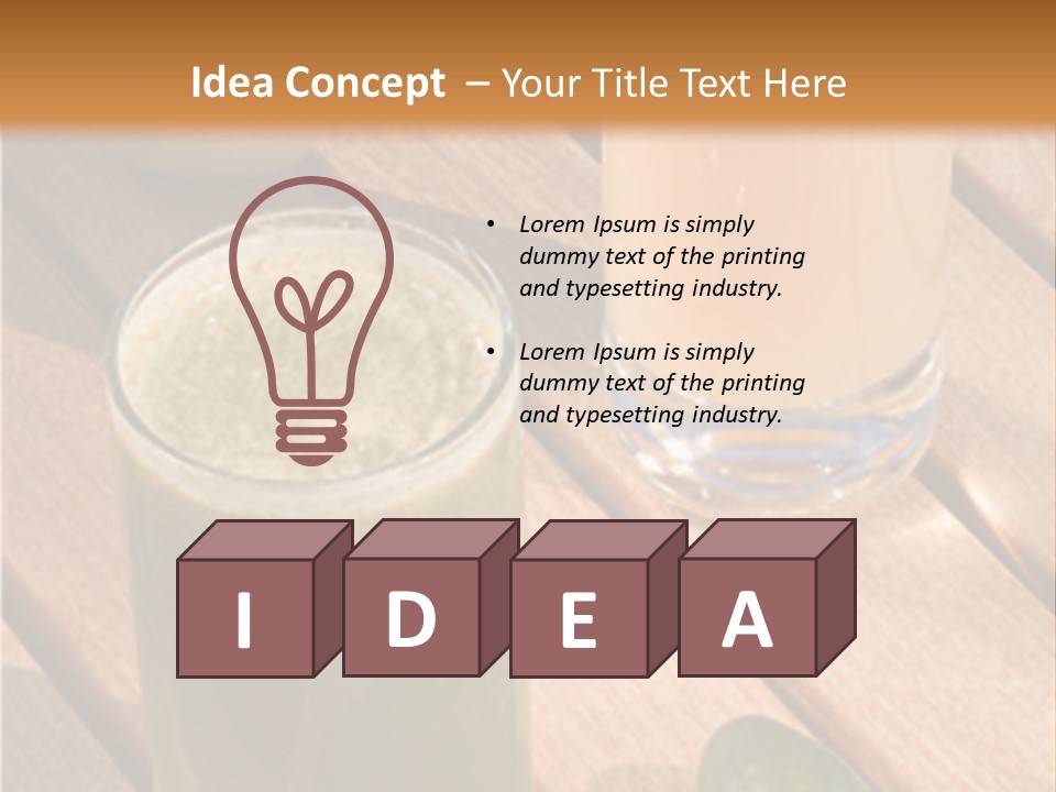 Pear And Cucumber Juice PowerPoint Template