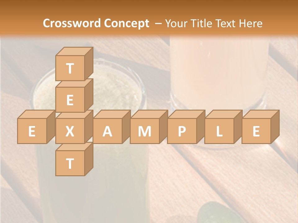 Pear And Cucumber Juice PowerPoint Template
