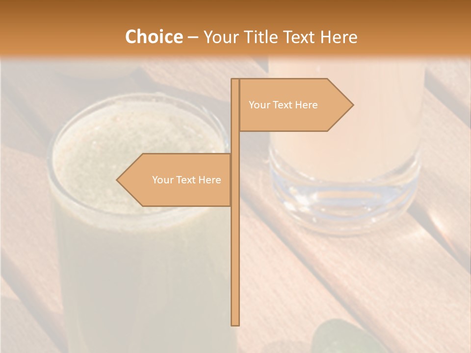 Pear And Cucumber Juice PowerPoint Template