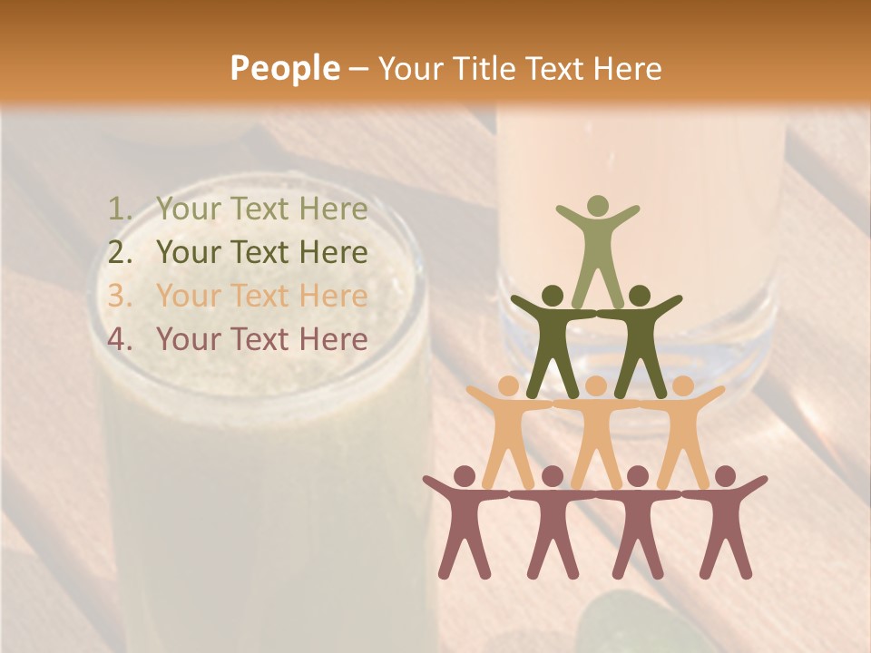 Pear And Cucumber Juice PowerPoint Template