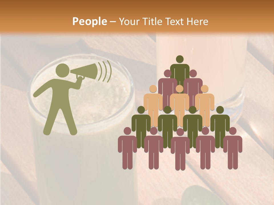 Pear And Cucumber Juice PowerPoint Template