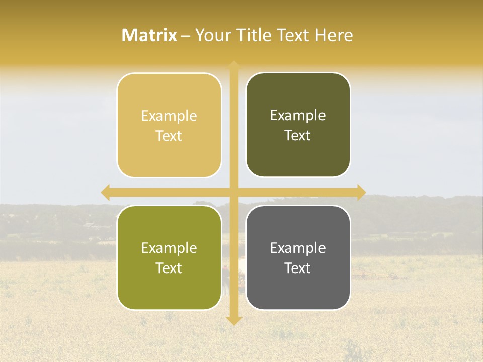 A Tractor Mounted Crop Sprayer In Action In A Wheatfield PowerPoint Template