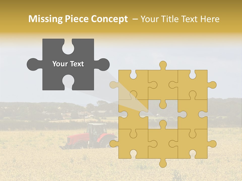 A Tractor Mounted Crop Sprayer In Action In A Wheatfield PowerPoint Template