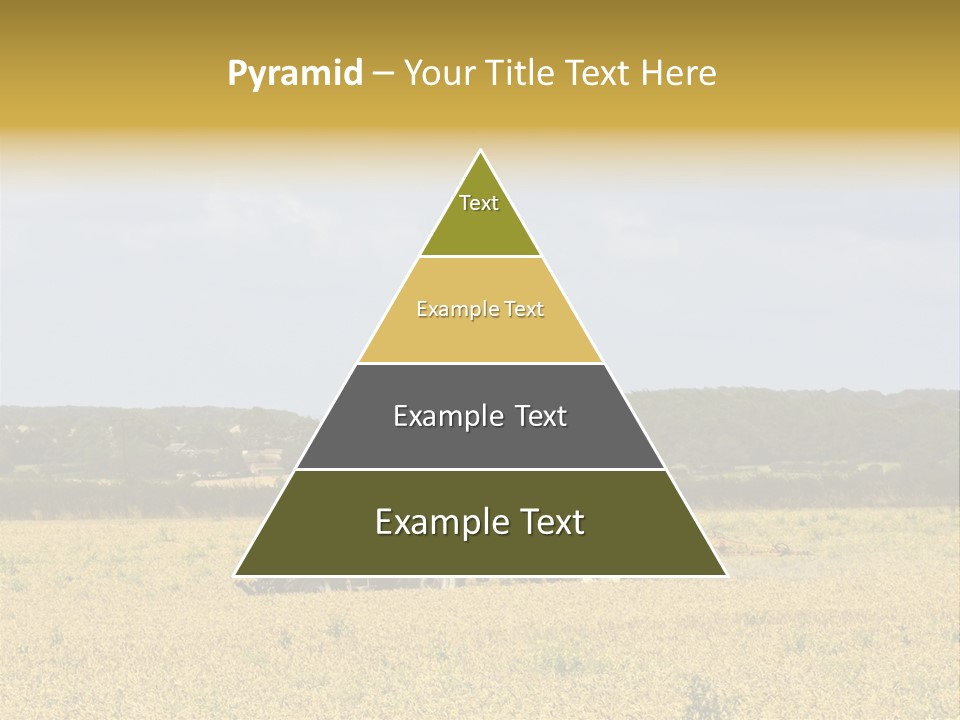 A Tractor Mounted Crop Sprayer In Action In A Wheatfield PowerPoint Template
