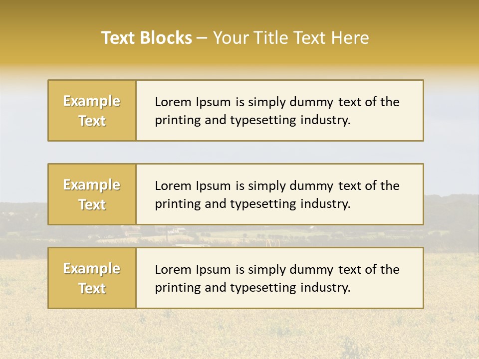 A Tractor Mounted Crop Sprayer In Action In A Wheatfield PowerPoint Template