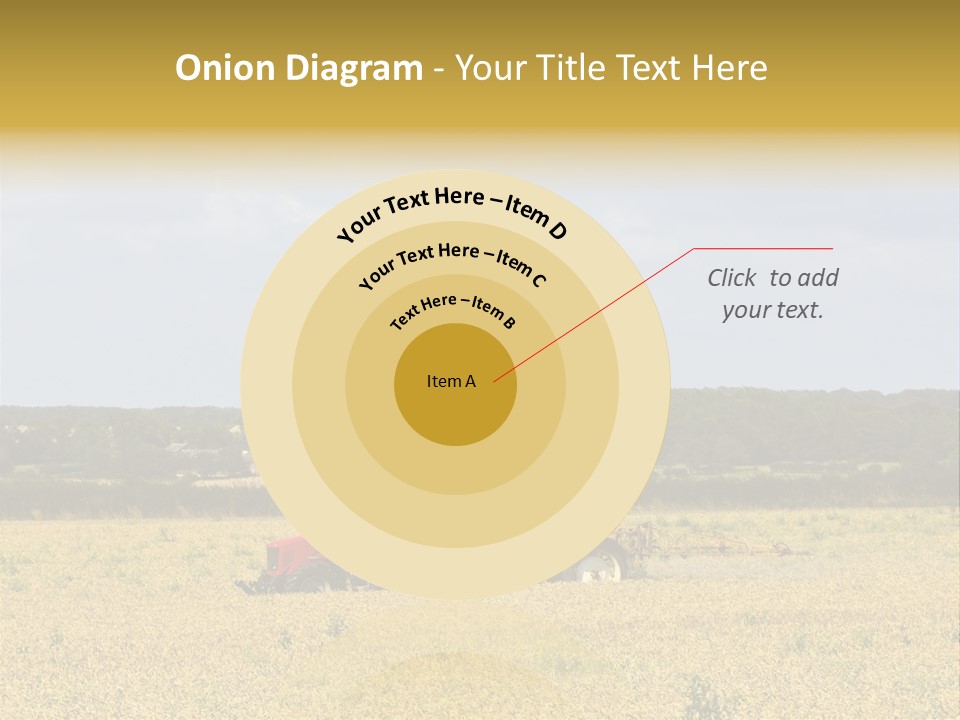 A Tractor Mounted Crop Sprayer In Action In A Wheatfield PowerPoint Template