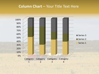 A Tractor Mounted Crop Sprayer In Action In A Wheatfield PowerPoint Template