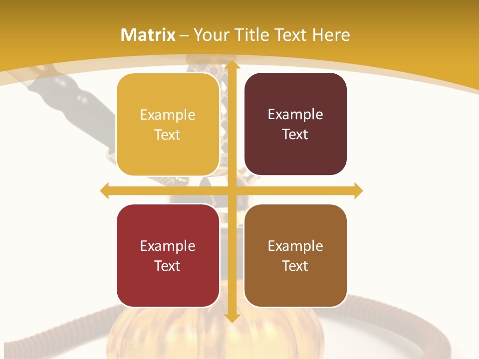 Hookah Isolated On White Background PowerPoint Template