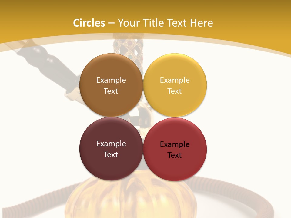 Hookah Isolated On White Background PowerPoint Template