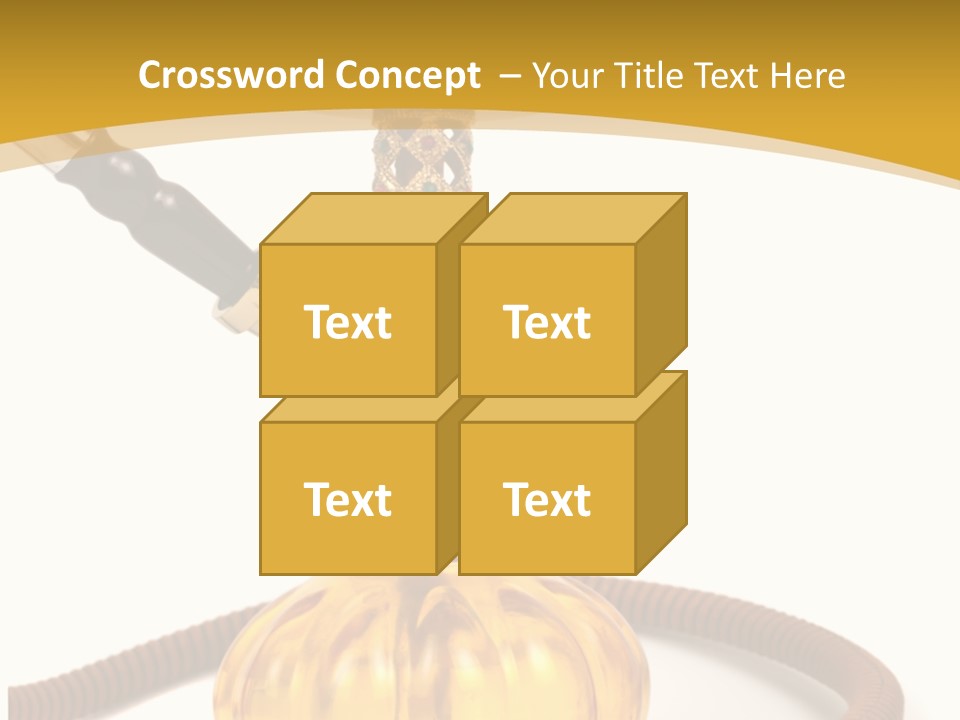 Hookah Isolated On White Background PowerPoint Template