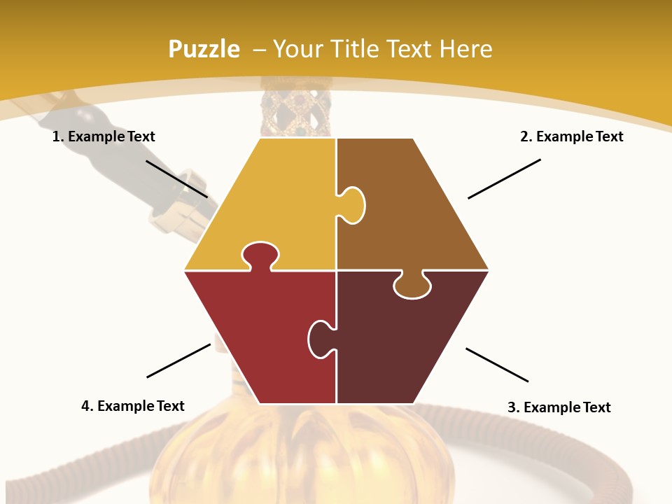 Hookah Isolated On White Background PowerPoint Template