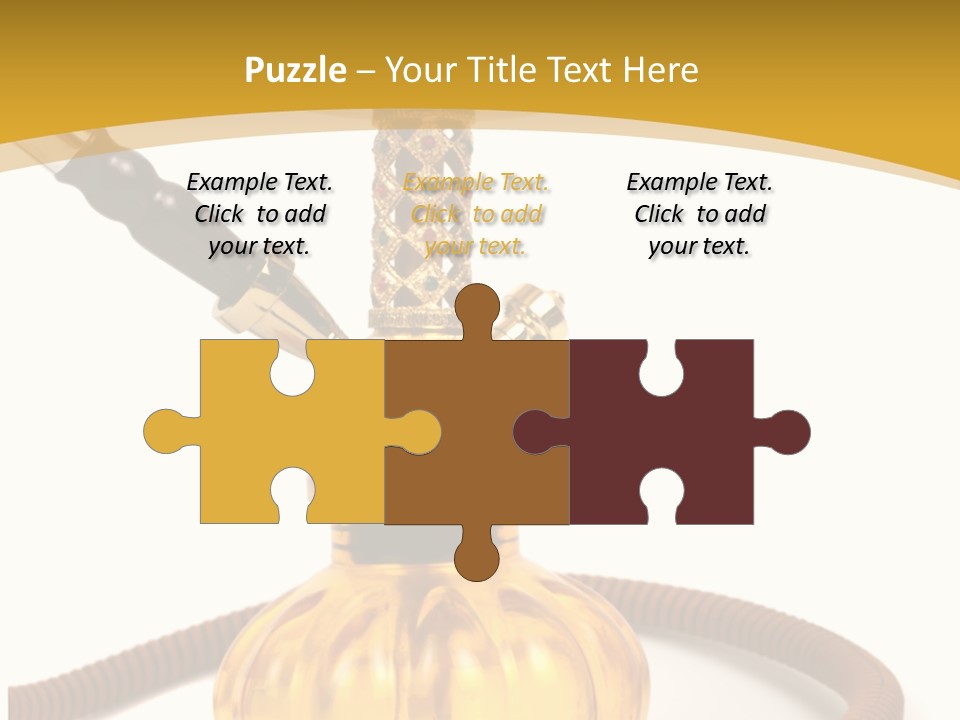 Hookah Isolated On White Background PowerPoint Template