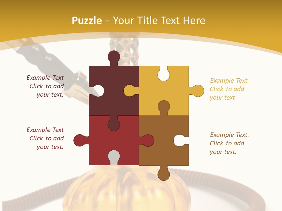 Hookah Isolated On White Background PowerPoint Template