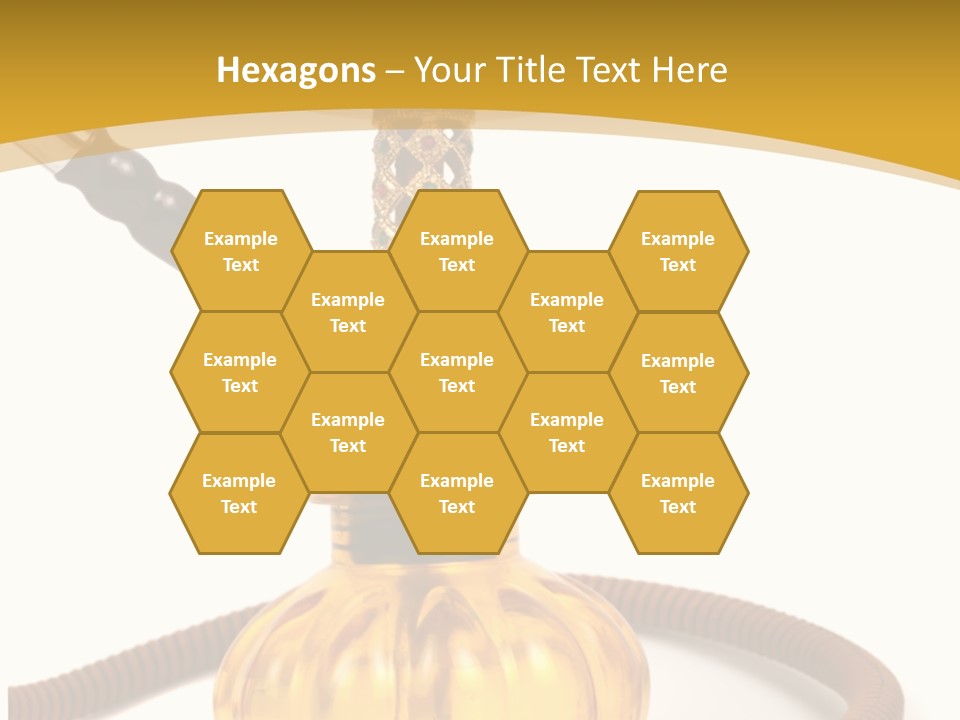 Hookah Isolated On White Background PowerPoint Template