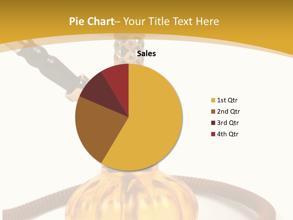 Hookah Isolated On White Background PowerPoint Template