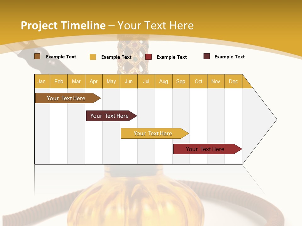 Hookah Isolated On White Background PowerPoint Template