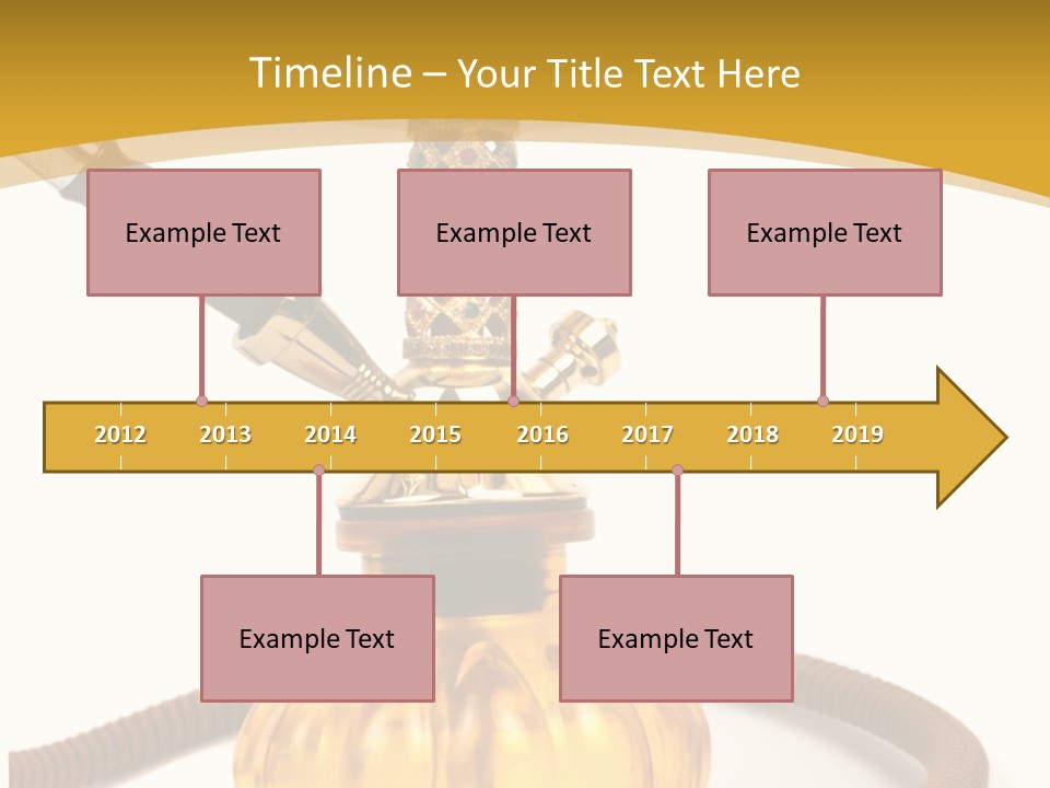 Hookah Isolated On White Background PowerPoint Template
