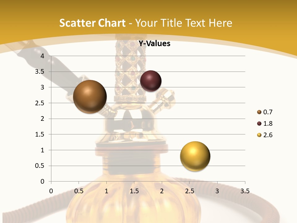 Hookah Isolated On White Background PowerPoint Template