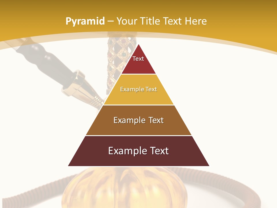 Hookah Isolated On White Background PowerPoint Template