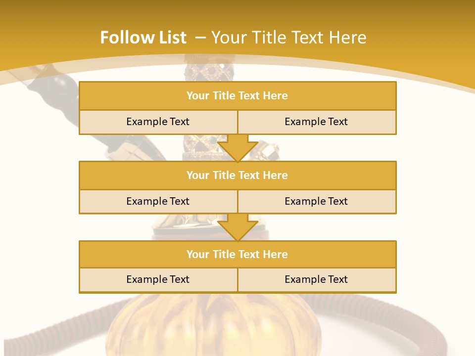 Hookah Isolated On White Background PowerPoint Template